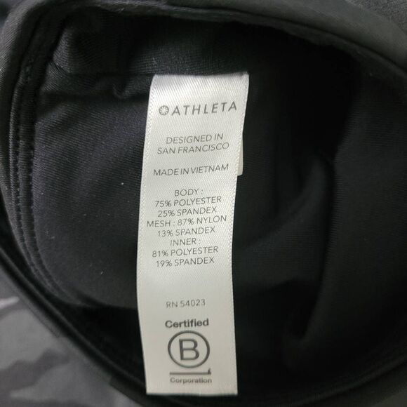 Athleta Match Point Skort Sz M‎ Black Camo Stretchy Flowy Sporty Tennis Athletic - Picture 5 of 14